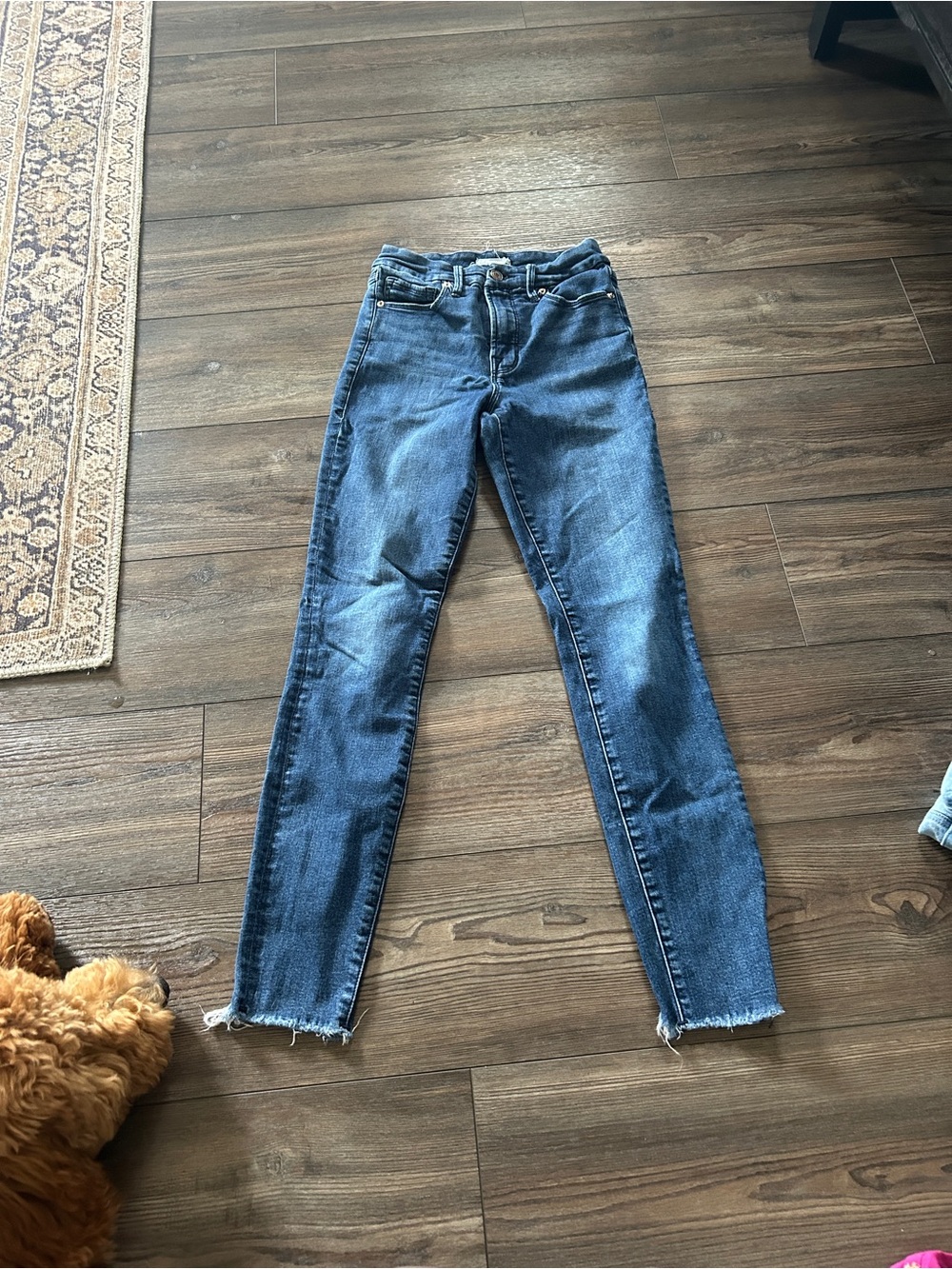 Good American Medium Blue High-Rise Skinny Jeans